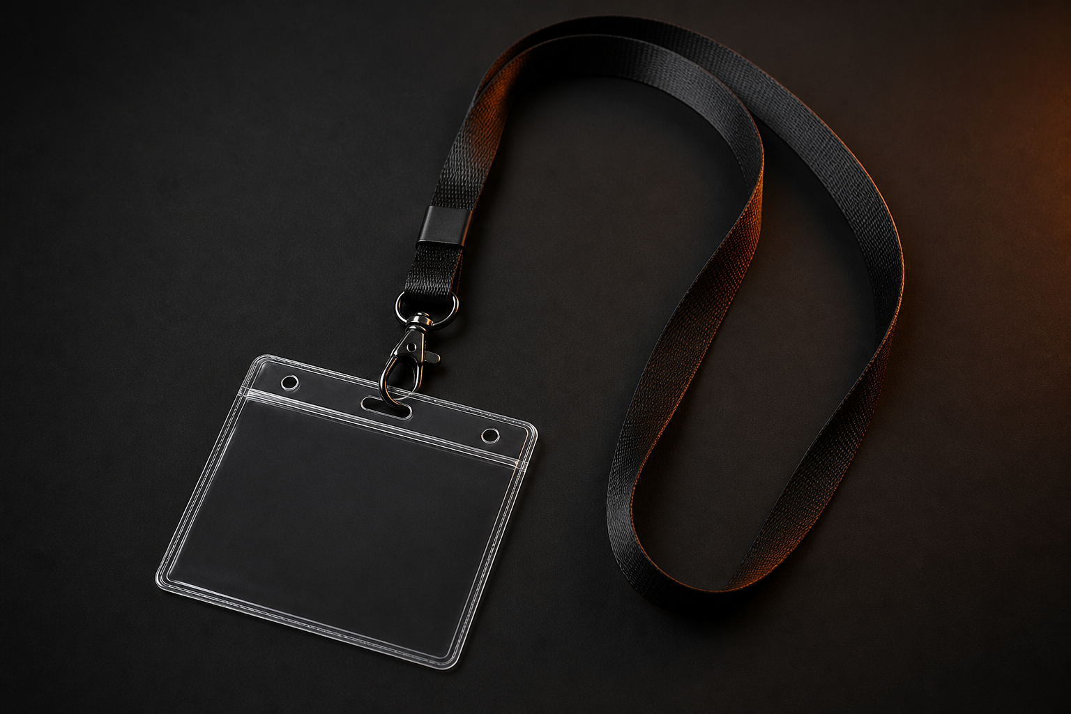 UIU lanyard with clear ID holder