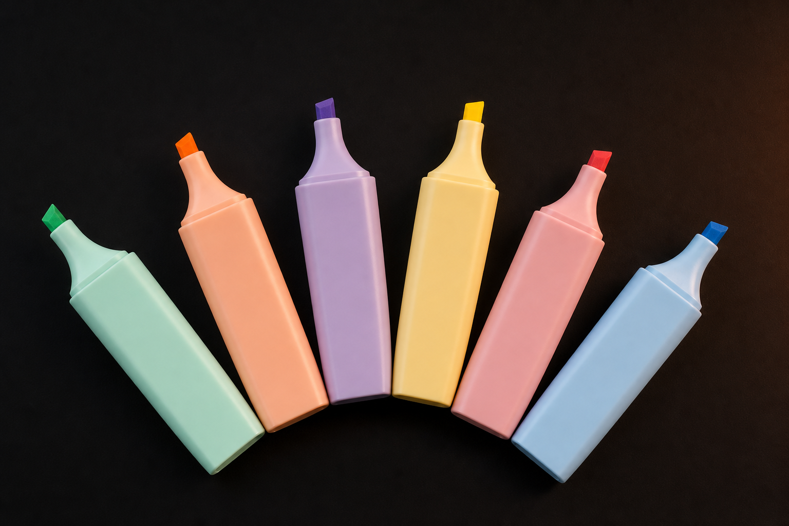 Pastel highlighter set of 6